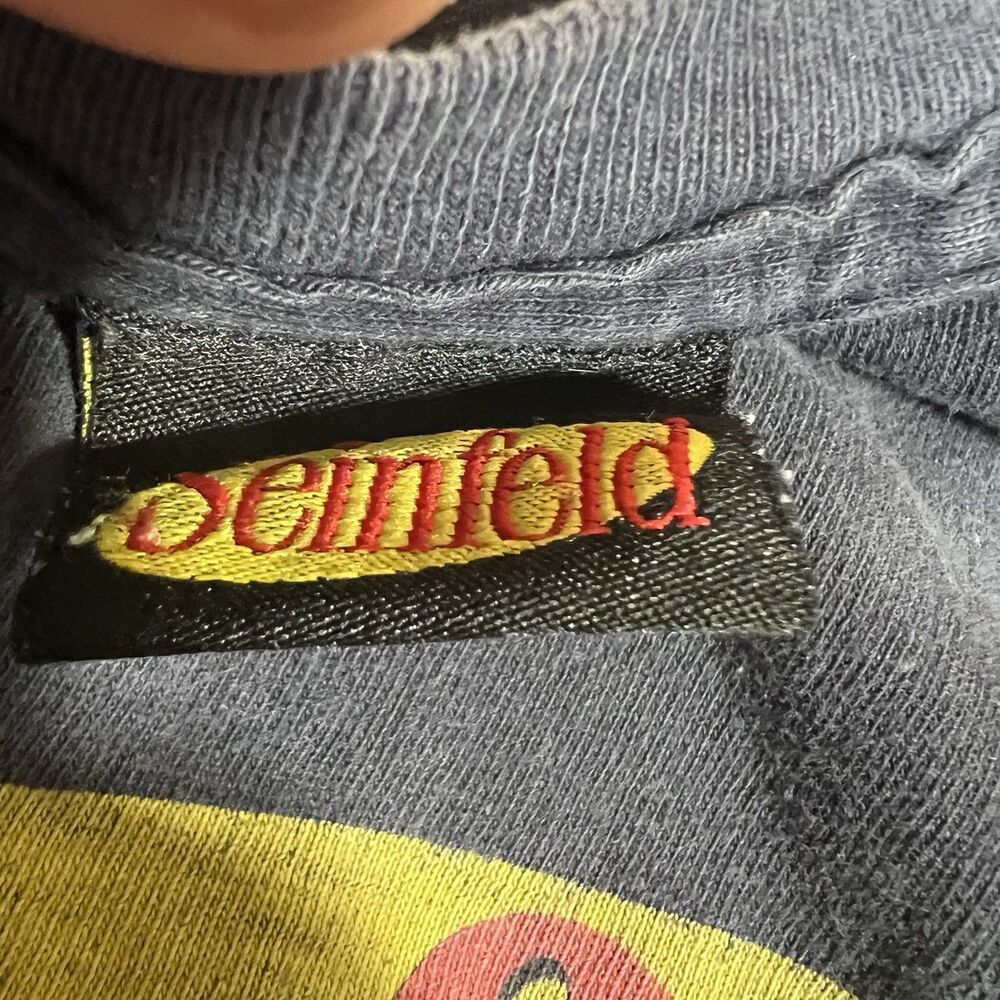 Vintage Seinfeld Logo T-Shirt Castle Rock Made in Mexico Distressed Size XXL - Picture 5 of 9